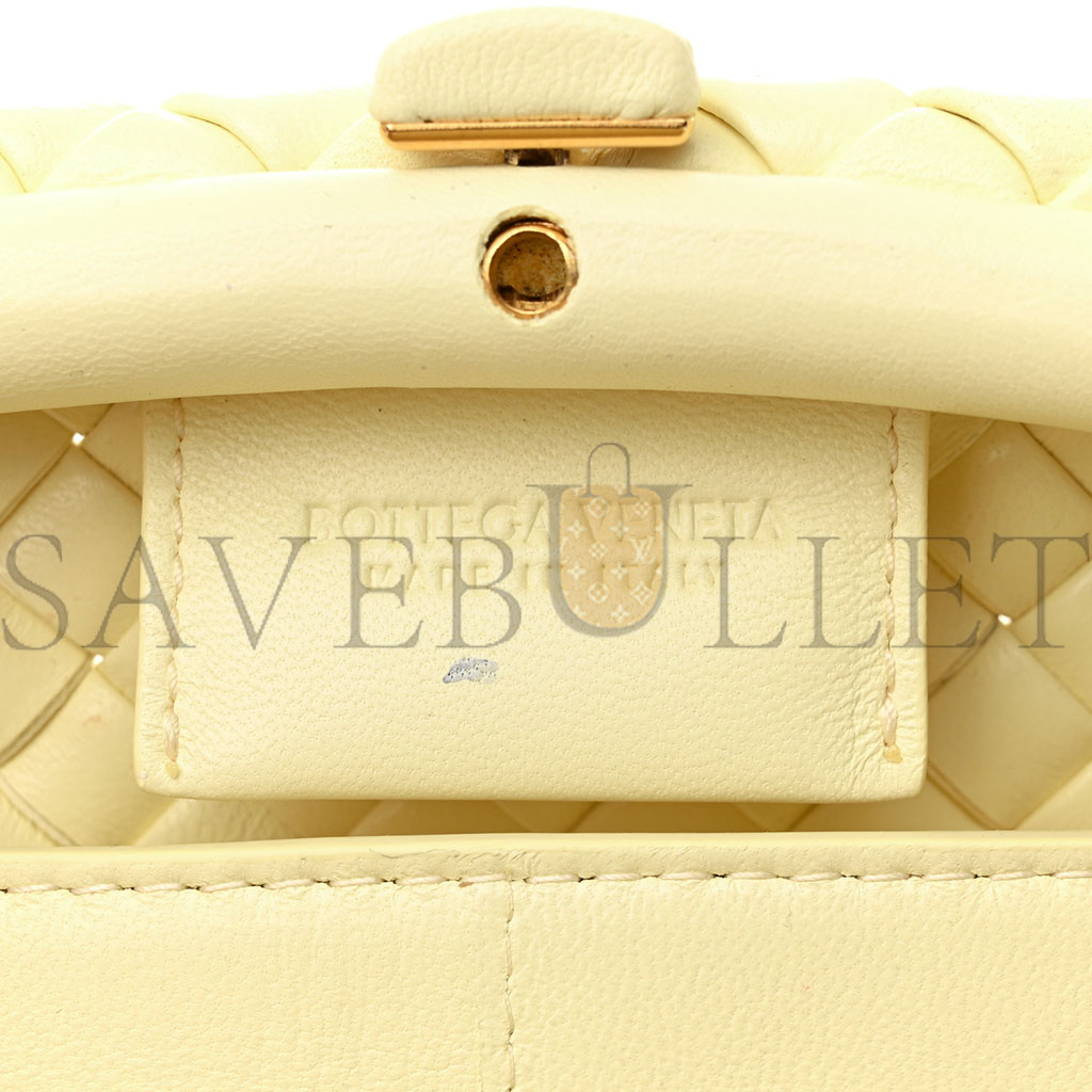 BOTTEGA VENETA NAPPA INTRECCIATO SMALL PADDED THE HANDLE TOTE ZEST WASHED  (36*28*13cm)